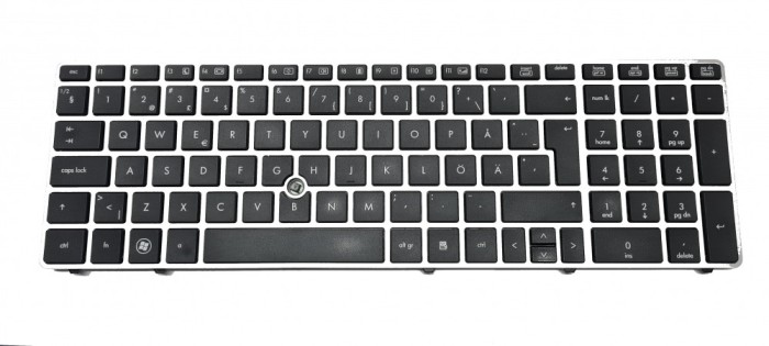Tastatura laptop second hand HP Elitebook 8560p layout SWE/FIN 641181-B71