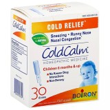 Tratament Homeopat, ColdCalm, Boiron, Raceala si Gripa, Versiune SUA, Cutie 30 Fiole