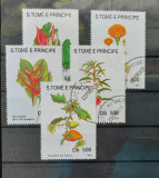 TS21 - Timbre serie S Tome e Principe - flora, Stampilat