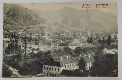 BRASOV , VEDERE GENERALA , CARTE POSTALA ILUSTRATA , 1922 foto