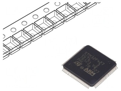 Microcontroler ARM 180MHz LQFP100 STM32F427VGT6 foto