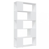 Biblioteca/Separator camera, alb, 80x24x155 cm, PAL