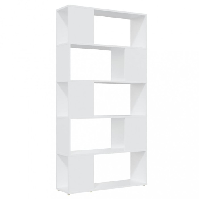 Biblioteca/Separator camera, alb, 80x24x155 cm, PAL