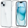 Husa pentru iPhone 15, Spigen Air Skin Hybrid, Crystal Clear