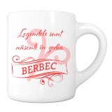 Cana alba personalizata &quot;Legendele sunt nascute in zodia Berbec&quot;, INOVATIX&reg;. 330ml, Oem