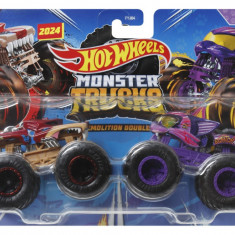 HOT WHEELS MONSTER TRUCK SET 2 MASINI SCRATCH ATTACK SI HOT WEILER SCARA 1 LA 64