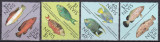 Nevis 1987 fauna marina pesti MI 467-474 MNH, Nestampilat