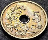 Moneda istorica 5 CENTIMES - BELGIA, anul 1928 *cod 3569 = BELGIQUE