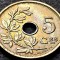 Moneda istorica 5 CENTIMES - BELGIA, anul 1928 *cod 3569 = BELGIQUE