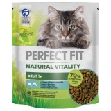 Hrana uscata pentru pisici, Perfect Fit Nature Vital, adult, somon si peste alb, 650 g