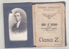 bnk div CFR - Carnet de identitate - 1923 - Functionari publici
