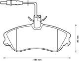 Set Placute frana punte fata SRLine Polonia Citroen Berlingo (B9) 1996-2008, Xsara 1997-2005, Xsara Picasso (N68) 1999-2012; Peugeot 206 CC (2d), 206