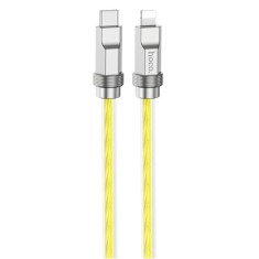 Cablu tipe-c la lightning 20w, 1m hoco crystal gold foto