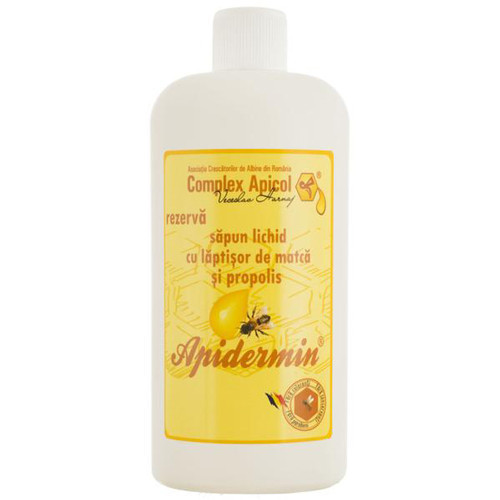 Apidermin sapun lichid(rezerva), 500ml, Complex Apicol