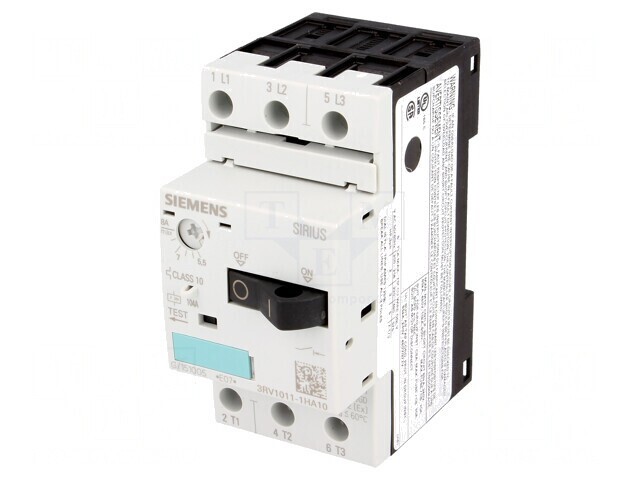 &Icirc;ntrerupător motor 3kW 220-690VAC șină DIN 3RV1011-1HA10