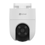 Camera IP EZVIZ de exterior, WI-Fi, Pan&amp;Tilt, rezolutie 2K+, Audio bidirectional, distanta IR 30 metri, imagini color 24/7 CS-H8C-2K+