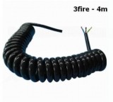 Cablu Electric Spiralat 3x1.5 mm&sup2;, Extensibil 4m, 3 Fire, Alimentare