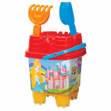 Set 6 jucarii de nisip Big Castle Bucket Set, Dede