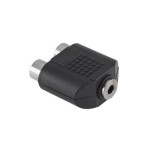 Adaptor jack 3,5mm stereo, mama - 2 x RCA mama - 401614