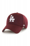 47brand șapcă MLB Los Angeles Dodgers culoarea roșu, cu imprimeu, 47 Brand