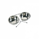Set 2 castroane, cu suport, pentru caini, 21 cm