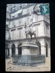 Carte postala Paris, Jeanne D`Arc, 1906 foto