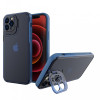 Husa de protectie pentru Apple iPhone 14 Pro Max, Flippy, Bracket series cu suport si protectie pentru camera, Albastru