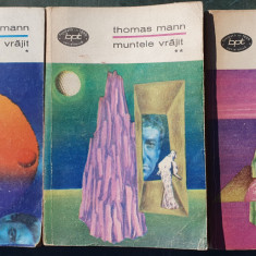 Muntele vrajit, Thomas Mann, 3 volume, Colectia BPT nr 533-535, 1969, 1172 pag