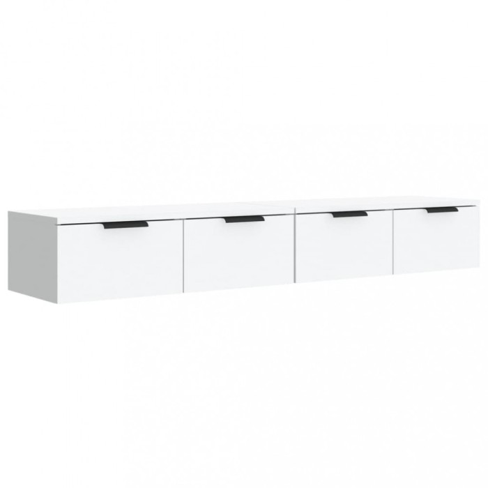 Dulapuri de perete, 2 buc., alb, 68x30x20 cm, lemn prelucrat
