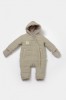 Salopeta de iarna pentru bebelusi, Winter muselin, 100% bumbac - Verde, BabyCosy (Marime: 12-18 Luni)