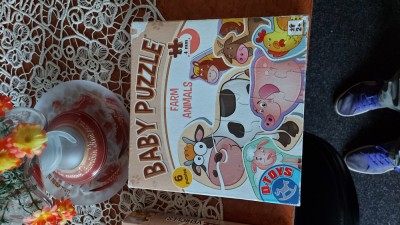 Baby puzzle animale fermă D-toys foto