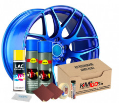 Kit reparatie jante, culoare BLUE FLUORESCENT (V2) foto