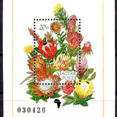 UNGARIA 1990, Flora, serie neuzata, MNH