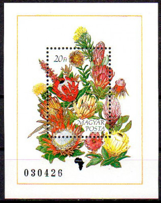 UNGARIA 1990, Flora, serie neuzata, MNH foto