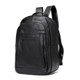 Cumpara ieftin Rucsac barbati din piele naturala, Zenith 2, capacitate mare, spatiu laptop, Negru