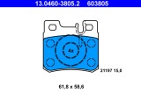 ATE 13.0460-3805.2 set placute frana,frana disc