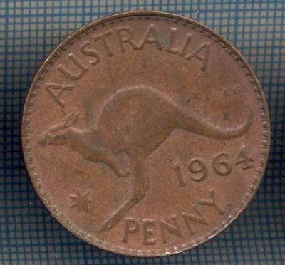 AX 909 MONEDA- AUSTRALIA - 1 PENNY -ANUL 1964 -STAREA CARE SE VEDE foto