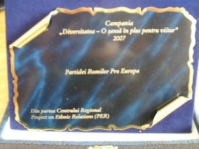 D14 15 - Placheta - tematica politica - Partida romilor foto