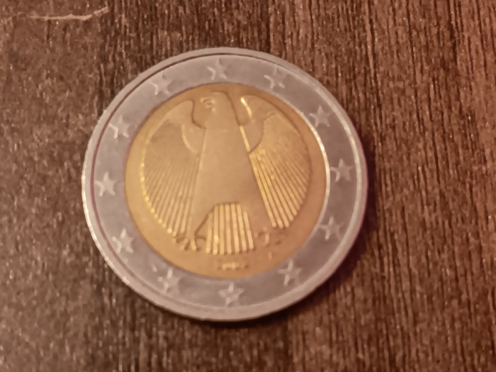 C50 - Moneda foarte veche - 2 euro - Germania - 2002A