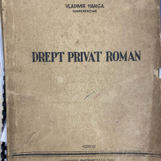 1956 Drept privat roman Note de curs Conferentiar Vladimir Hanga Litografia Cluj