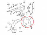 Carenaj roata Mercedes Clasa CL (C216), 01.2006-10.2010, partea Stanga, Punte fata partea din spate 2166900730, 5029FL2T, Rapid