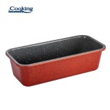 Tava Chec Ceramica 27x12x7 cm, Otel Carbon, Rosu, Heinner