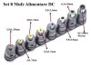Set 8 mufe adaptoare de alimentare DC, Generic