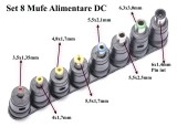Set 8 mufe adaptoare de alimentare DC, Generic