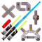 Set sabie cu lumini Lightsaber Star Wars, LED