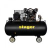 Compresor aer Stager HMV0.6 370-10, 370L, 10bar, 600L min, trifazat, angrenare curea