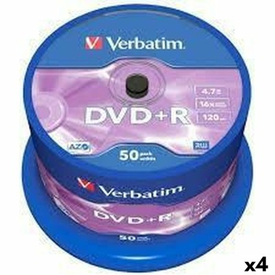 DVD+R Verbatim 4,7 GB 16x 50 Piese (4 Unități) foto