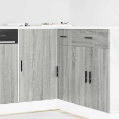 vidaXL Dulap de bază pentru bucătărie &ldquo;Lyon&rdquo; gri Sonoma lemn prelucrat