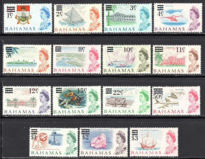 Bahamas 1966 - Motive locale, supratipar, serie neuzata foto