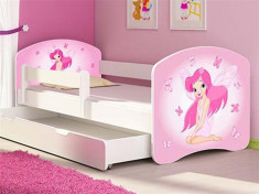 Patut Tineret Mykids Fairy Cu Sertar Si Saltea 140X70 foto